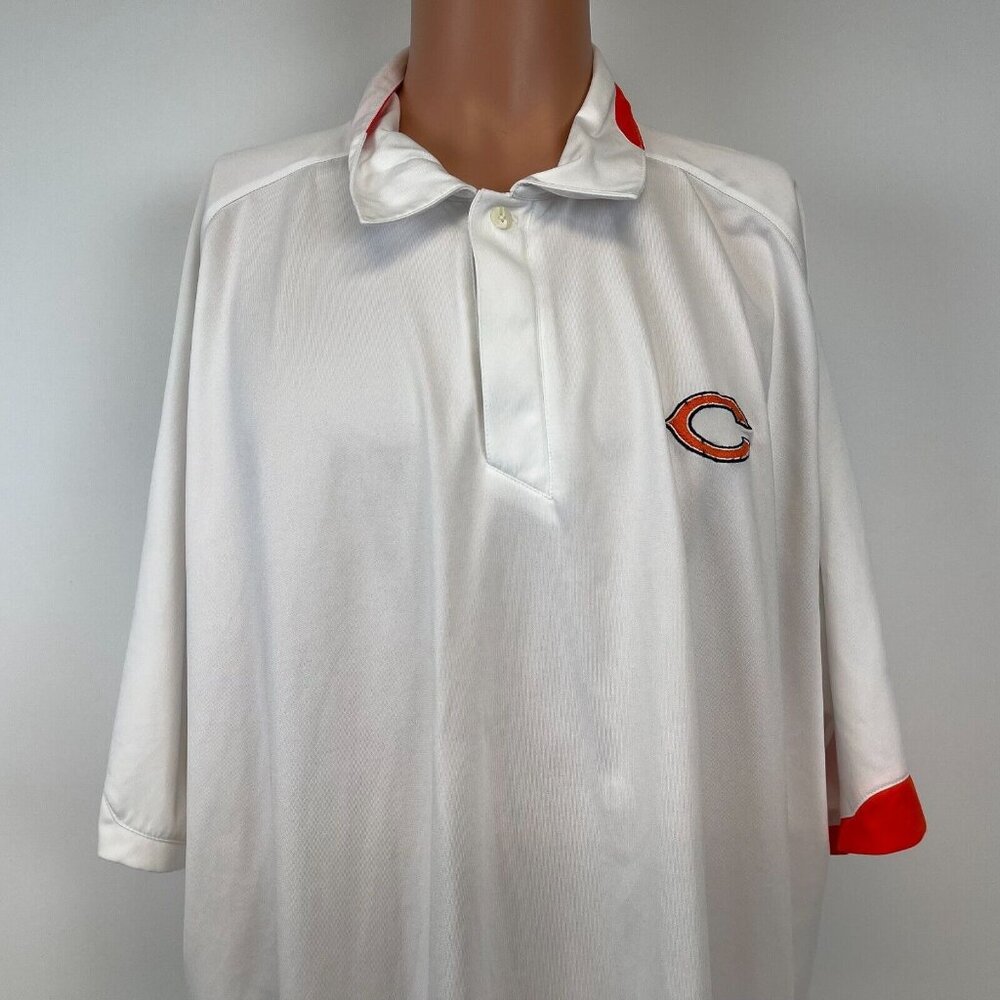 Reebok Chicago Bears Coach Issued Play Dry Polo Shirt Mens Size 3XL Mike Trice